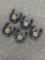 5 Drawer Pulls Cabinet Drawer Pulls Gold Star Concho Horseshoe Western Cowboy