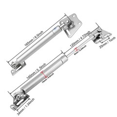 2 Pack 100N/22LBS Drop Down Gas Struts for Downward Flap lid Slowly Down,Spri…