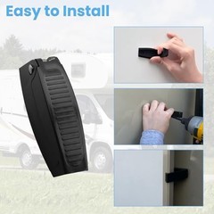 RV Baggage Door Catch Latch, Camper Trailer Storage Door Latch, Latch Black