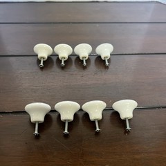 1.25″ Diameter Delft Style English Cozy Knob Blue/White Porcelain Drawer Pulls-8