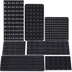 318 Pieces Rubber Feet Bumper Pads Self Stick Noise Dampening Bumper Black