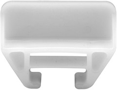 R 7221 21/32 In. x 1-1/8 In., White Drawer Guide Kit (2 Pack)