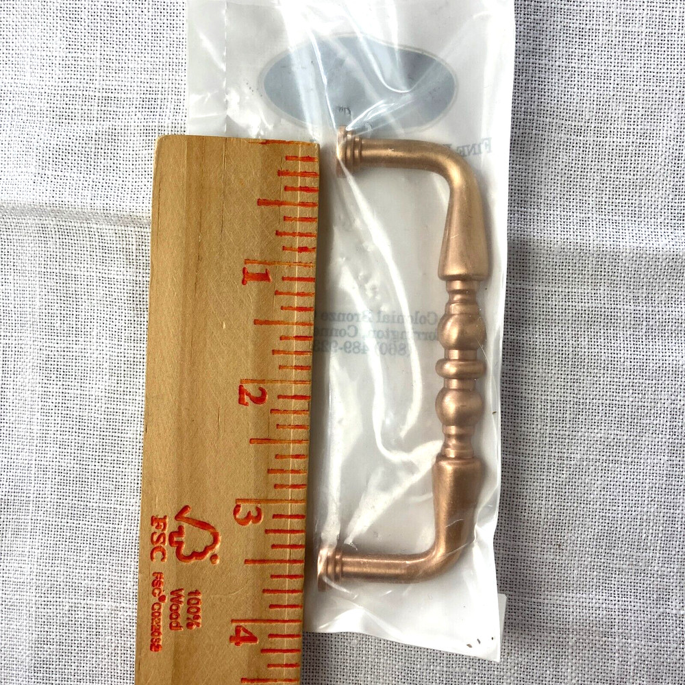 10 PC Colonial Bronze Co Hardware Drawer Pulls Satin Copper Color #722-10 New 4″