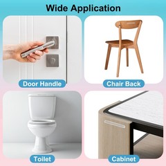 Wall Protector from Furniture, Clear Furniture Bumpers, 3.94”L x 0.63”W, 4 Pcs
