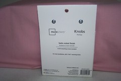 Mainstays Swirl Cabinet Knobs 10 Pc. Satin Nickel Finish with Hardware 34mm NEW