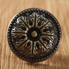 Kitchen Furniture Door Cabinet Knob Ceramic Alloy Drawer Pull Handle Household