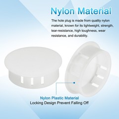 12pcs Drill Screw Hole Plugs Covers 1-1/5″(30mm) White