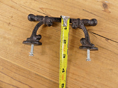 12 Handles Drawer Pulls T Bar Lot Rustic Cast Iron Farmhouse Cabinet Cupboard