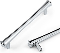 10 Pack 5 Inch Polished Nickel Cabinet Pulls 128mm Chrome Drawer Handles Z21