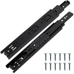 12 Inch Drawer Slides 1 Pairs (2pcs) Side Mount Rails – Heavy Duty Full Exten…