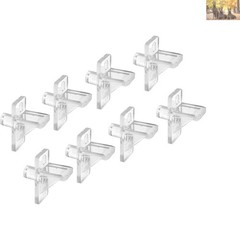 Durable 1/4 Inch Shelf Support Pegs in Clear Plastic – 8 Pack for Stability