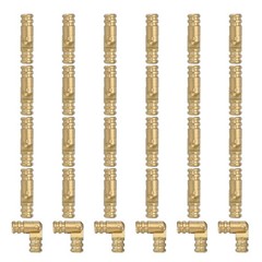 30Pcs Hidden Brass Barrel Hinges 0.8″x0.2″ for DIY Jewelry Cabinet Door, Gold