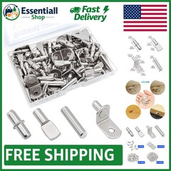 Durable 104-Pcs Shelf Pegs with 4 Styles – Ideal for Kitchen & Closet Shelves