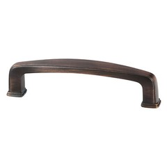 Modern Style Brushed Oil-Rubbed Bronze Cabinet Pull, Overall Length 4-1/4″
