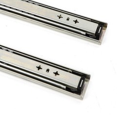 18″-40″ Heavy Duty Drawer Slides with Lock – Full Extension Ball Bearing 1 Pair