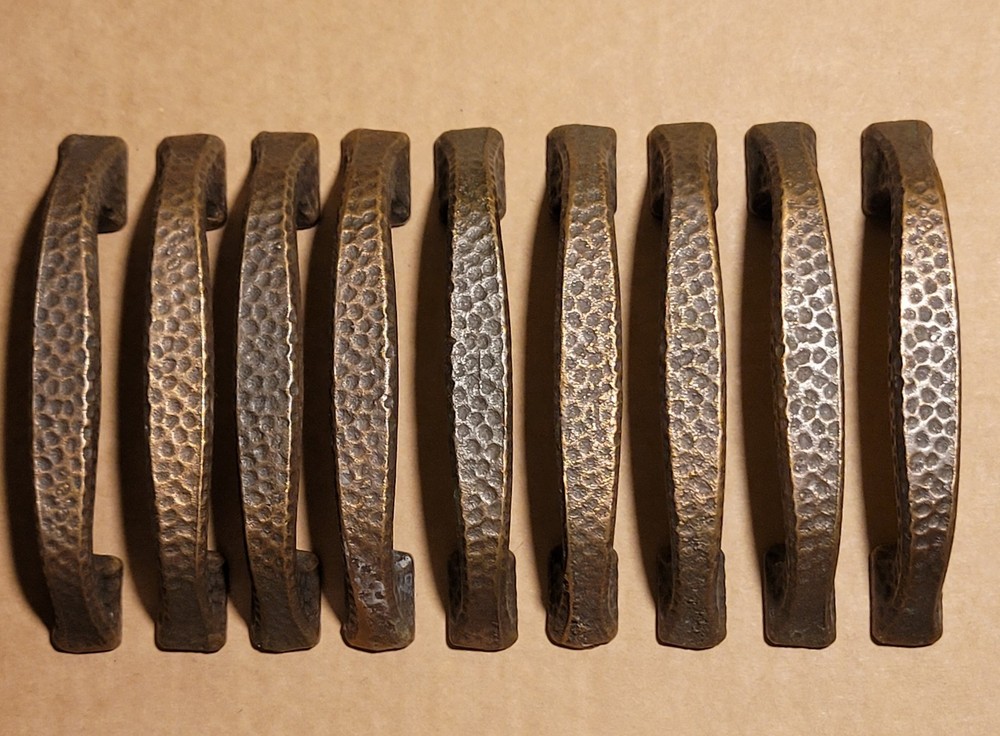 9 Belwith Keeler Kingston 3″ Center Hammered Antique Satin Bronze Cabinet Pull