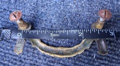 Vintage Garland Motif Brass Drawer Pulls Set of 4, 2 Sizes