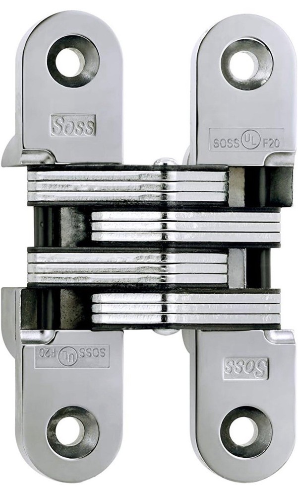 SOSS Invisible Hidden Concealed Fire Rated Hinge 216 – 216US26 Bright Chrome