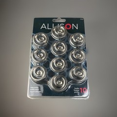 Allison Satin Nickel Swirl Cabinet Drawer Knobs Hardware Set 10 W Screws New
