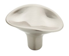 (5 Pack) 1-3/8 inch Mid Century Modern Havanah Knob Satin Nickel