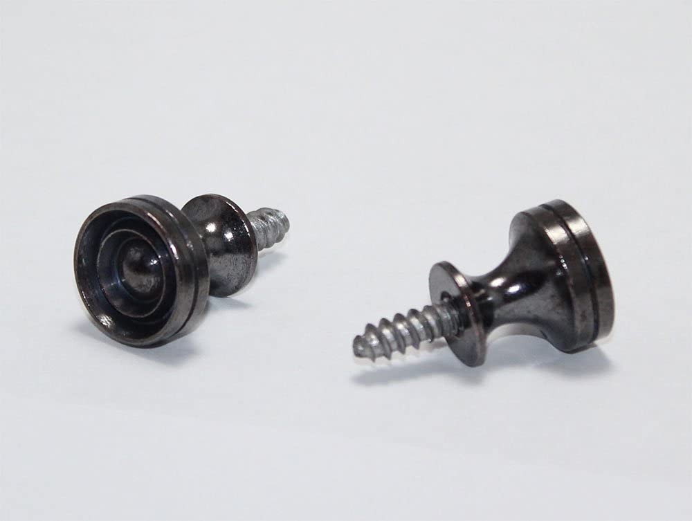 Antique Bronze Piano Desk Knobs with Wood Screws – 1 Pair – Furniture Repair