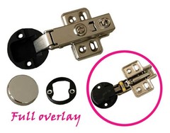 Dia 1.5″ 35mm EU Hydraulic soft close Full Overlay Hinge for Cabinet Glass door