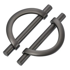 10 Pack Brushed Grey Pulls Cabinet Door Handles 3.75 inch (96MM) Hole Centers