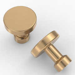 Asidrama 10 Pack 1-1/4 inch Champagne Bronze Kitchen Cabinet Knobs Dresser Knobs