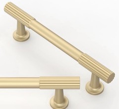 10 Pack Brushed Gold Cabinet Pulls 3.75 Inch96mm Kitchen Cabinet Handles Solid