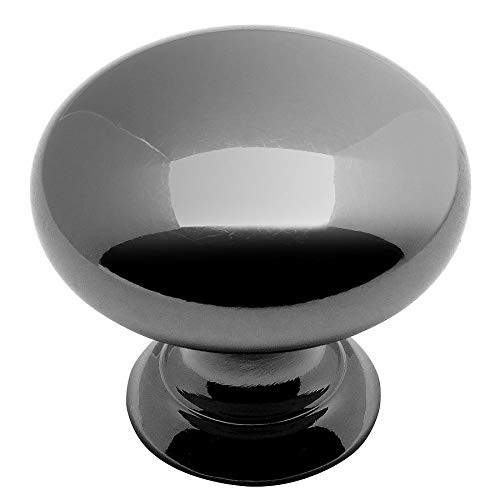 25 Pack 4950BN Black Nickel Cabinet Hardware Round Knob – 1-1/4″ Diameter