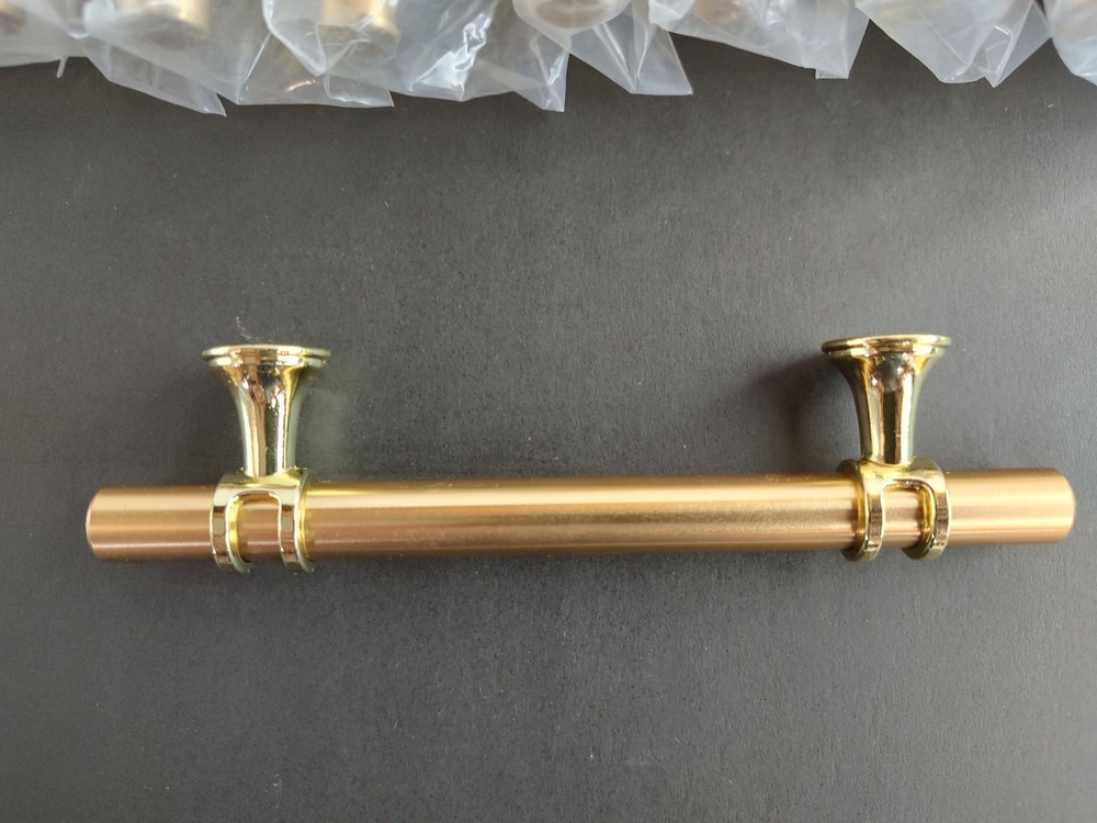 6 in Cabinet Handles 1/2 In Diameter Gold color lot of 10 – New in package