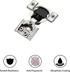 Ravinte 50 Pack 25 Pair 1/2 inch Overlay Soft Close Kitchen Cabinet Hinges