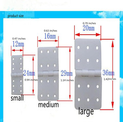Nylon Hinges, 3 Sizes – Suitable for RC & Model Airplane Parts – Square Loose-Le