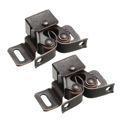 uxcell Retro Cabinet Door Double Roller Catch Ball 46 x 29 x 20mm, Copper