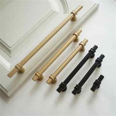 Multi Size Minimalist Handle Black Gold Dressing Table Wardrobe Cabinet Handle