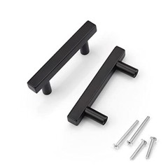 Pack 2.5 in Square Kitchen Cabinet Pulls Matte Hole Center:2 1/2 inch(64mm) 10