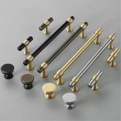 3.78” 5” 6.3” 8.8″ 12.6″Brass Dresser Handles Drawer Pulls Knobs Cabinet Pull