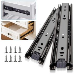 10 Pairs 22 Inch Full Extension Drawer Slides – Black