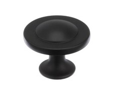 25 PACK – Amerock Everyday Heritage 1-1/4″ Round Cabinet Knob – FLAT BLACK