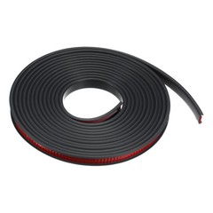 Edge Banding 12mm x 6M Flexible TPE Self Adhesive U-Shape Veneer Tape Black,