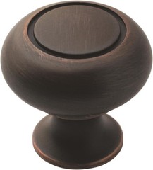 | Cabinet Knob | Oil Rubbed Bronze | 1-1/4 inch (32 mm) Diameter | Everyday