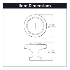 Mountain Lodge 1-3/8 In. Windover Antique Cabinet Knob