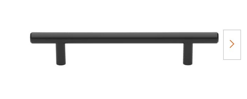 10 Pack, GlideRite 5″ C-to-C Matte Black Cabinet Drawer Bar Pulls 5002-128-MB