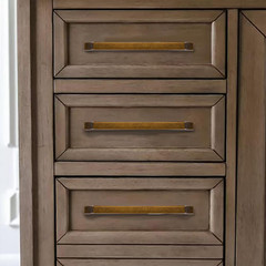 1-Pack 18 Inch Square Antique Brass Appliance Cabinet Pulls, Solid Zinc Alloy He