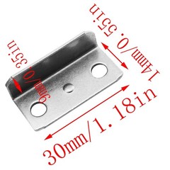 FMHXG 10pcs Angled Drawer Lock Strike Plate for Home Office Cabinet Cupboard…