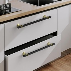 10 PCS 10 Inch Matte Black Cabinet Pulls T Bar Hardware Kitchen Handle Set