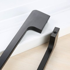 Black Metal Cupboard Drawer Cabinet Handle Knobs Furniture Wardrobe Door Pull