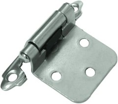 1 pair Self-Closing Flush Mount Spring Cabinet Hinges 1.5″ Chrome ULTRA #98292