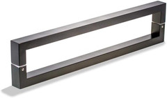 16″ Matte Black Stainless Steel Door Handles for Modern Glass & Barn Doors