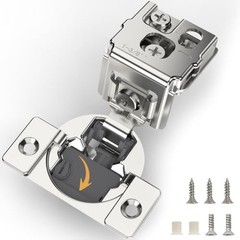 [Closing Speed Control] 2 Pack 1-3/8 Inch Overlay Soft Close 1-3/8″ 2 Pieces